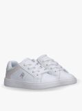 Alb Sneakers Stralucitori Low Cut Cu Sireturi  Fete