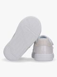 White Low Cut Flag Velcro Sneakers  Girls
