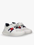 Alb Sneakers Mesh Cu Velcro Si Steag  Copii unisex