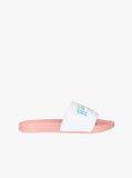 Multi Logo Print Pool Slides  Girls