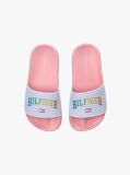 Multi Logo Print Pool Slides  Girls