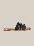 Negru Papuci Mules Cu Lant Decorativ  Fete
