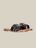 Negru Papuci Mules Cu Lant Decorativ  Fete