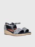 Blue Sandale Wedge  Fete