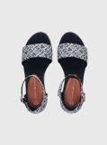Blue Sandale Wedge  Fete