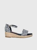 Blue Sandale Wedge  Fete