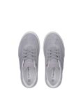 Grey Tonal Flag Trainers With Suede  Girls