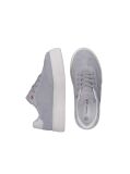 Grey Tonal Flag Trainers With Suede  Girls