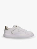 Alb Sneakers Cu Detalii Metalice Si Sireturi  Fete