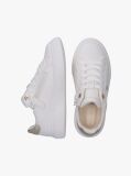 Alb Sneakers Cu Detalii Metalice Si Sireturi  Fete
