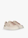 Bej Sneakers TH Monogram Cu Detalii Metalice  Fete
