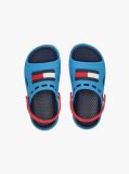 Multi Colour-Blocked Rubberised Flag Sandals  Kids Unisex
