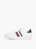 White Flag Contrast Heel Sneakers  Kids Unisex