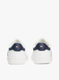 White Flag Contrast Heel Sneakers  Kids Unisex