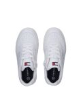 White Low-Cut Lace Up Sneakers  Kids Unisex