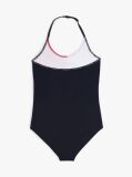 Multi Hilfiger Flag Halterneck One-Piece Swimsuit  Girls