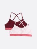 Multi 2-Pack Crossover Strap Unpadded Bralettes  Girls