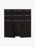 Black 3-Pack Logo Waistband Trunks  Men
