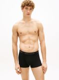 Black 3-Pack Logo Waistband Trunks  Men