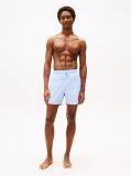 Blue Pantaloni Scurti De Baie Original Logo  Barbati