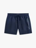 Blue Original Logo Mid Length Swim Shorts  Men