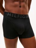 Black 3-Pack Microfibre Logo Waistband Trunks  Men