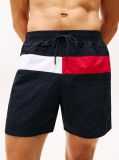 Blue Hilfiger Flag Mid Length Swim Shorts  Men