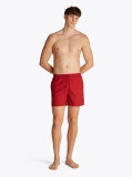 Red TH Monogram Mid Length Swim Trunks  Men