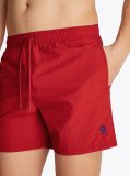 Red TH Monogram Mid Length Swim Trunks  Men