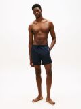 Blue Original Logo Mid Length Swim Shorts  Men