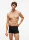 Black 3-Pack Signature Repeat Logo Waistband Trunks  Men