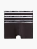 Black 3-Pack Signature Logo Waistband Trunks  Men