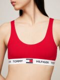 Red Tommy 85 Stretch Cotton Logo Bralette  Women
