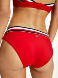 Rosu Bikini Slip Cu Detalii Signature  Femei