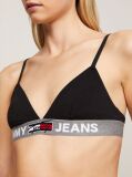 Negru Sutient Triunghi Logo Underband Unlined  Femei