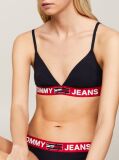 Blue Logo Underband Unlined Triangle Bra  Women