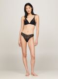 Black Premium Lace Unpadded Plunge Bra  Women