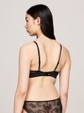 Black Unlined Lace Triangle Bra  Women