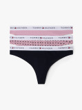 Multi 3-Pack Logo Waistband Thongs  Women