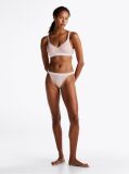 Beige Hilfiger Monotype Logo Waistband Tanga Briefs  Women