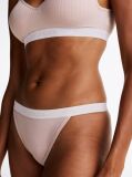 Beige Hilfiger Monotype Logo Waistband Tanga Briefs  Women
