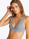 Blue Sutien Bralette Cu Perne Removabile Si Logo  Femei