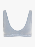 Blue Sutien Bralette Cu Perne Removabile Si Logo  Femei