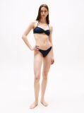 Blue Sutien Bikini Bandeau Cu Detaliu Twist  Femei