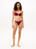 Red Lace Trim Thong  Women
