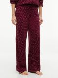 Rosu Essential Pantaloni De Pijama Cu Croiala Lejera Si Cordon  Femei