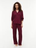 Rosu Essential Pantaloni De Pijama Cu Croiala Lejera Si Cordon  Femei