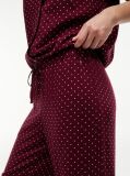 Rosu Essential Pantaloni De Pijama Cu Croiala Lejera Si Cordon  Femei