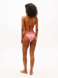 Roz Slip De Bikini Cu Snur Lateral Si Imprimeu  Femei