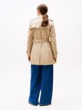 Bej Trench Heritage Cu Un Singur Rand De Nasturi  Femei